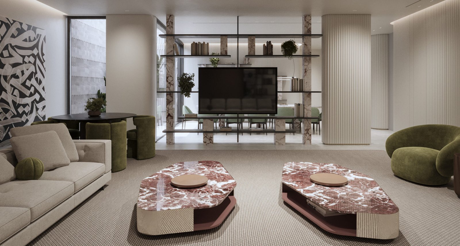 Diwanya basement floor by Cambra Buró interior design